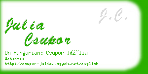 julia csupor business card